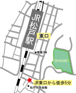 松戸ぴのぴのレンタルスタジオの地図